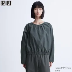 Hemden & Blusen*UNIQLO Parachute Langarm Bluse