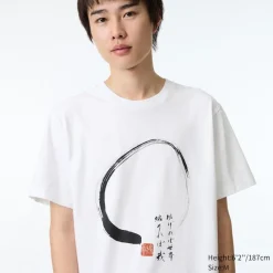 T-Shirts & Oberteile*UNIQLO Peace For All Bedrucktes T-Shirt (Hakuju Kuiseko) Weis