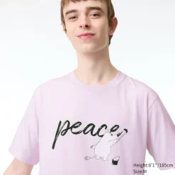 T-Shirts & Oberteile*UNIQLO Peace For All Bedrucktes T-Shirt (Moomin) Pink
