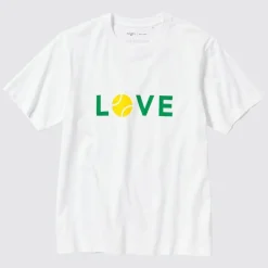 T-Shirts & Oberteile*UNIQLO Peace For All Bedrucktes T-Shirt (Roger Federer) Weis