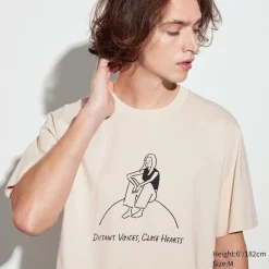 T-Shirts & Oberteile*UNIQLO Peace For All Bedrucktes T-Shirt (Yu Nagaba) Natural