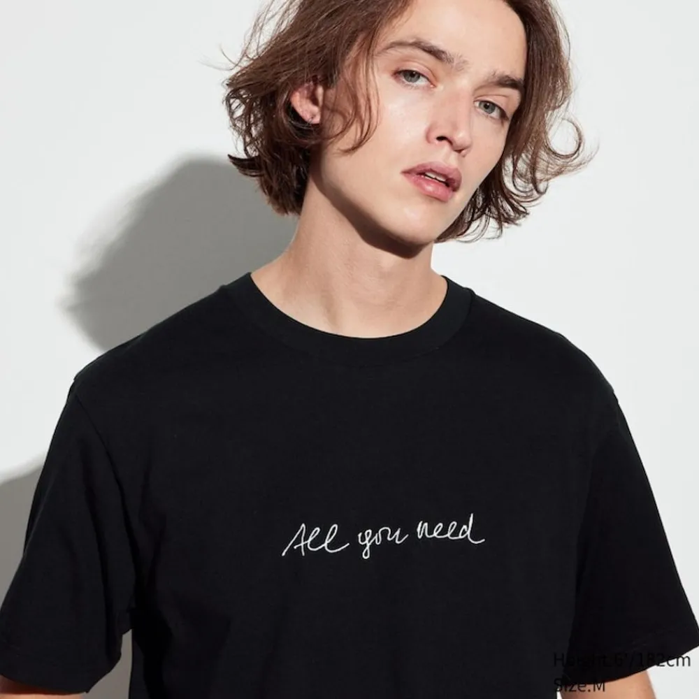 T-Shirts & Oberteile*UNIQLO Peace For All Bedrucktes T-Shirt (Herzog & De Meuron) Schwarz
