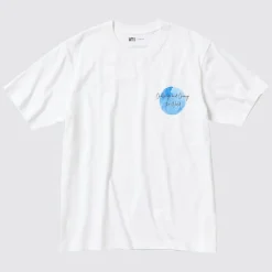 T-Shirts & Oberteile*UNIQLO Peace For All Bedrucktes T-Shirt (Gordon Reid) Weis