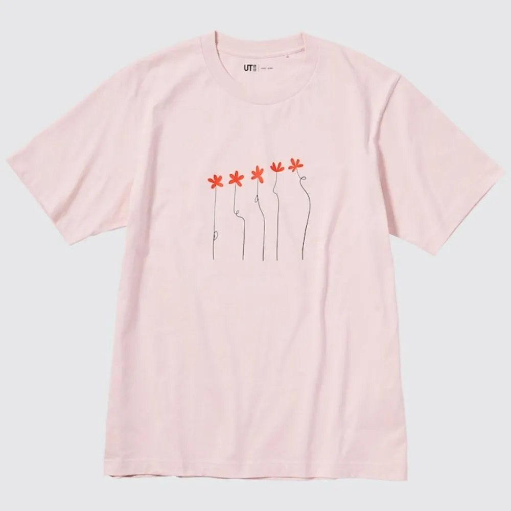 T-Shirts & Oberteile*UNIQLO Peace For All Bedrucktes T-Shirt (Hana Tajima) Pink