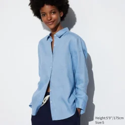 Hemden & Blusen*UNIQLO 100 % Premium Leinen Langarm Bluse