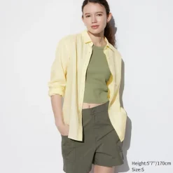 Hemden & Blusen*UNIQLO 100 % Premium Leinen Langarm Bluse