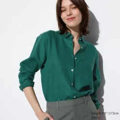 Hemden & Blusen*UNIQLO 100 % Premium Leinen Langarm Bluse