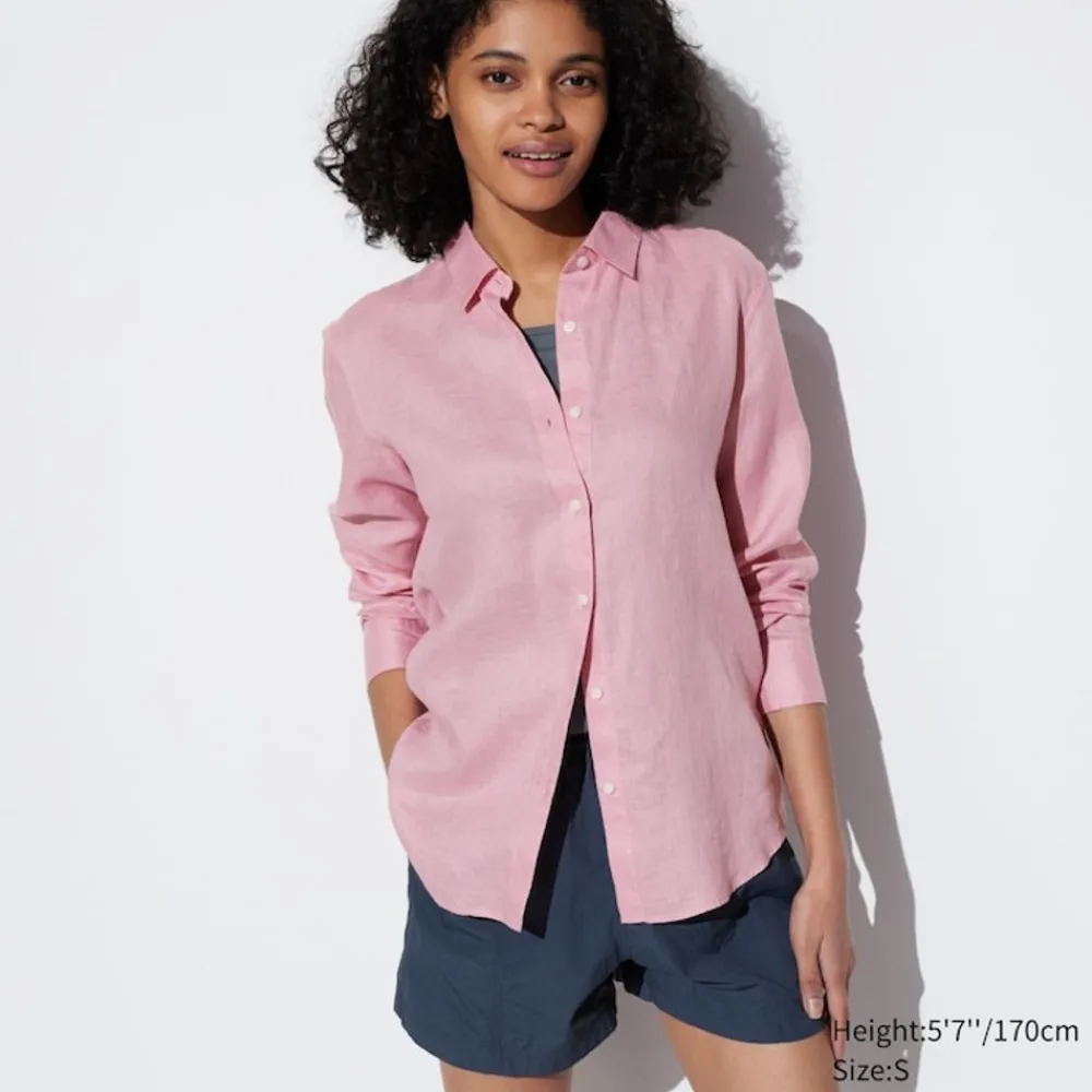 Hemden & Blusen*UNIQLO 100 % Premium Leinen Langarm Bluse