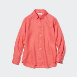 Hemden & Blusen*UNIQLO 100 % Premium Leinen Langarm Bluse