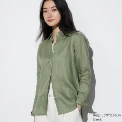 Hemden & Blusen*UNIQLO 100 % Premium Leinen Langarm Bluse