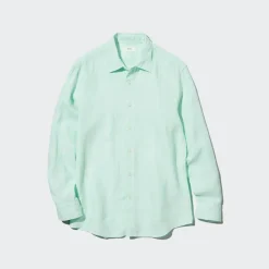 Hemden*UNIQLO 100 % Premium Leinen Langarm Hemd