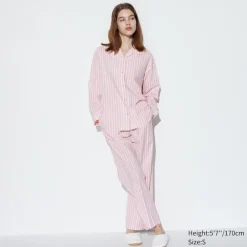 Loungewear & Pyjamas*UNIQLO Sanfter Stretch Langarm Pyjama