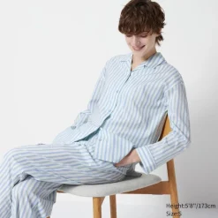Loungewear & Pyjamas*UNIQLO Sanfter Stretch Langarm Pyjama