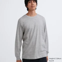 T-Shirts & Oberteile*UNIQLO Sanftes Geburstetes Langarmshirt