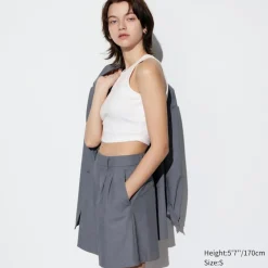 Bh-Tops, Tanktops & Trägertops*UNIQLO Sanftes Geripptes Cropped Tanktop