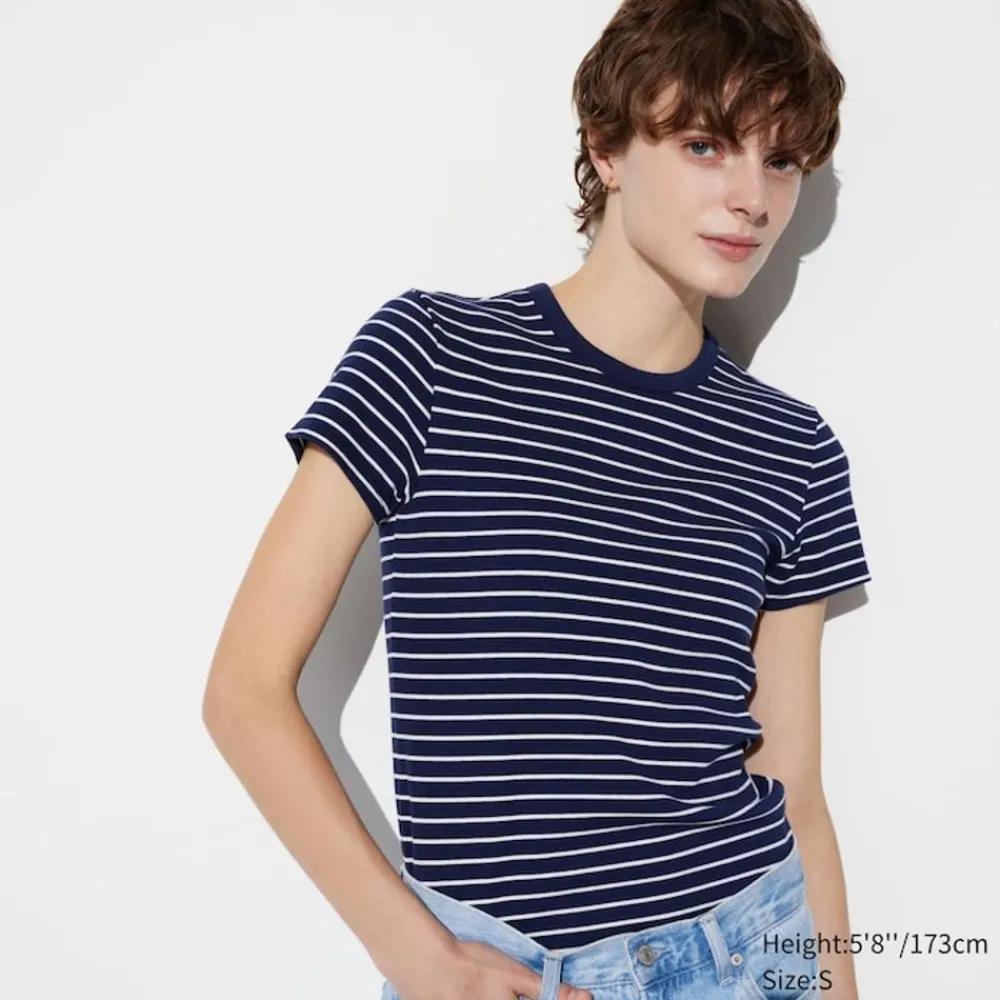 T-Shirts & Oberteile*UNIQLO Sanftes Geripptes Gestreiftes T-Shirt