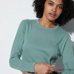 T-Shirts & Oberteile*UNIQLO Sanftes Geripptes Langarmshirt