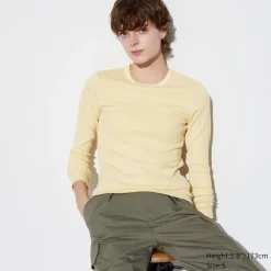 T-Shirts & Oberteile*UNIQLO Sanftes Geripptes Langarmshirt