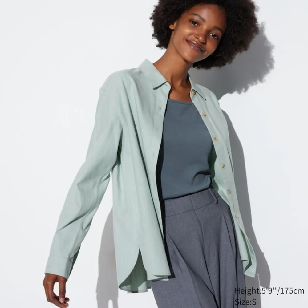 Hemden & Blusen*UNIQLO Sanfte Velours Langarm Bluse