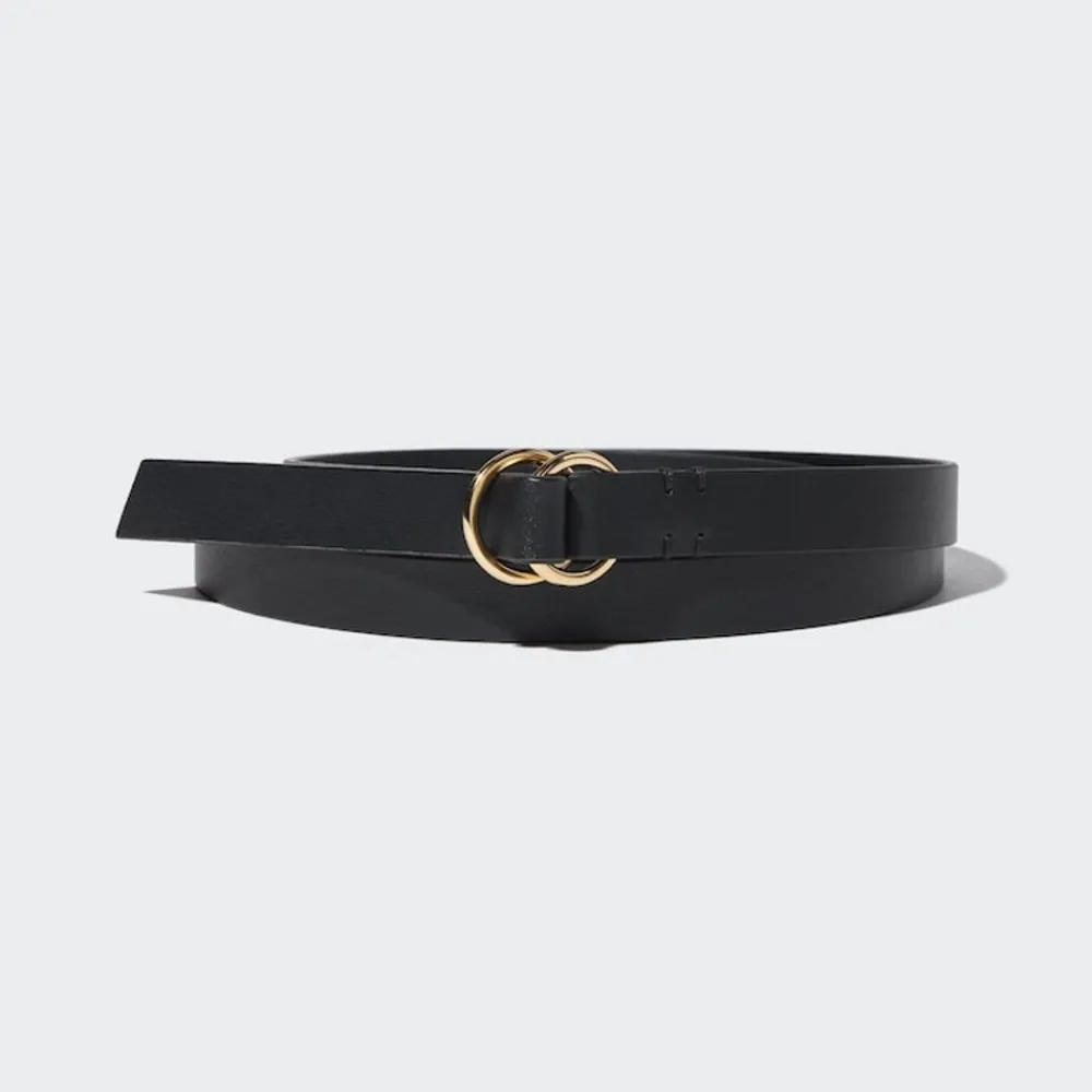 Accessoires & Taschen*UNIQLO Schmaler Ledergurtel Mit Doppelringschnalle