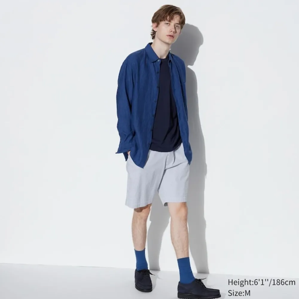 Hosen, Chinos & Jogginghosen*UNIQLO Seersucker Stretch Easy Shorts