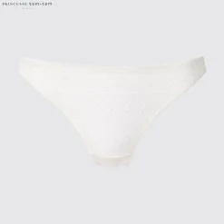 Bhs & Unterwäsche*UNIQLO Slip Mit Spitze Grauweis