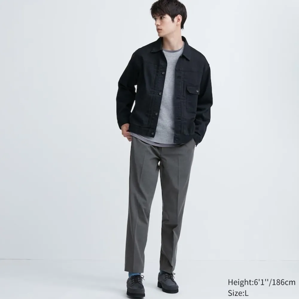 Hosen, Chinos & Jogginghosen*UNIQLO Smart Stoffhose In 7/8-Lange Und Wolloptik (Lang)