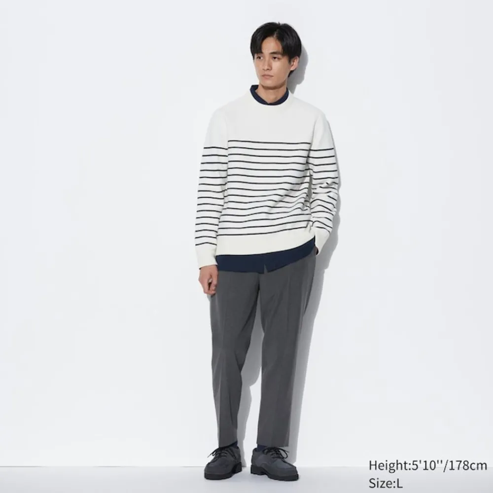 Hosen, Chinos & Jogginghosen*UNIQLO Smart Stoffhose In 7/8-Lange (Wolloptik)