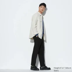 Hosen, Chinos & Jogginghosen*UNIQLO Smart Stoffhose In 7/8-Lange (Wolloptik)