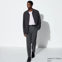 Hosen, Chinos & Jogginghosen*UNIQLO Smart Stoffhose In 7/8-Lange (Wolloptik, Lang)