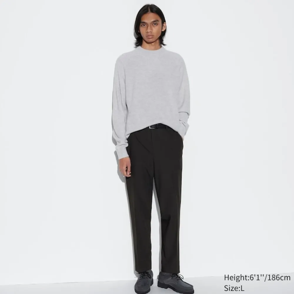 Hosen, Chinos & Jogginghosen*UNIQLO Smart Stoffhose In 7/8-Lange (Wolloptik, Lang)