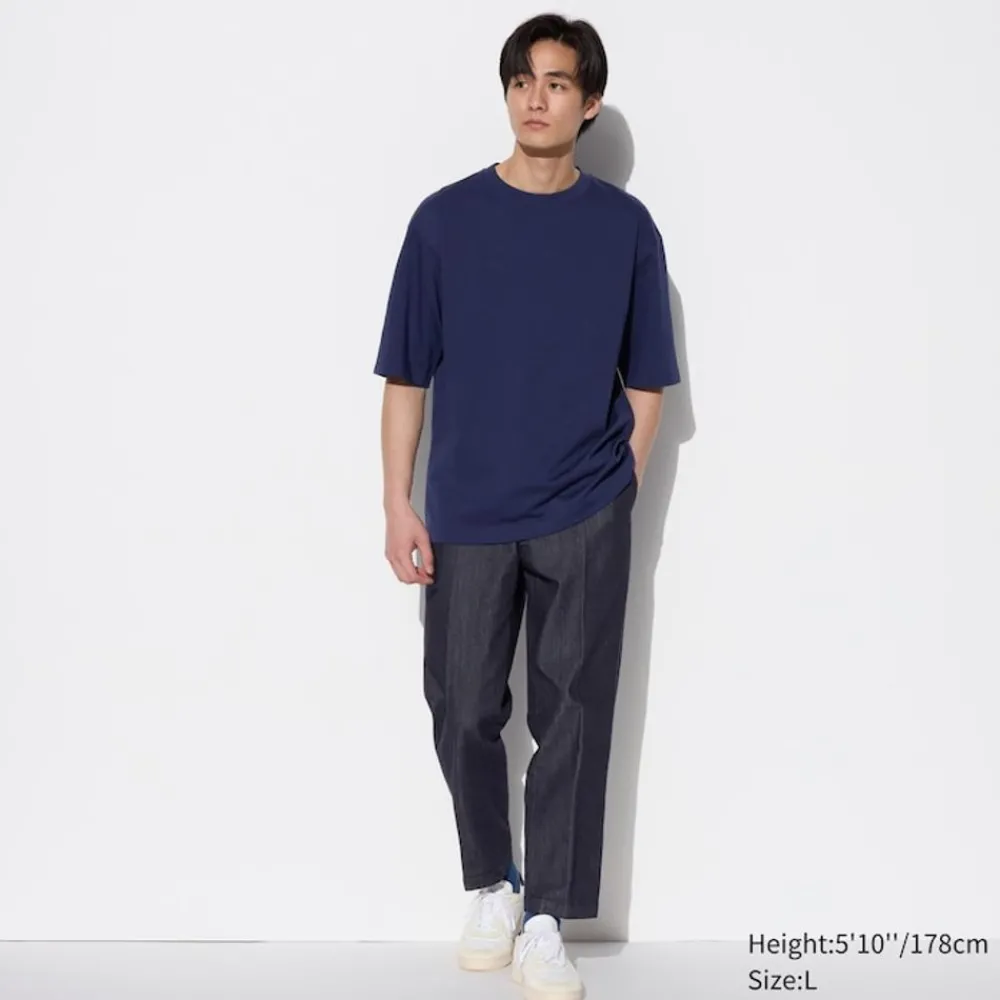 Hosen, Chinos & Jogginghosen*UNIQLO Smart Tech Denim Hose In 7/8-Lange