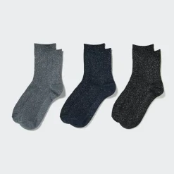 Socken, Strumpfhosen & Leggings*UNIQLO Socken Mit Glitzerfaden (3 Paar)