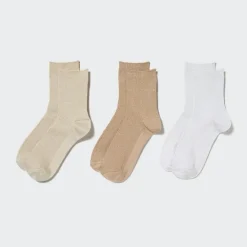 Socken, Strumpfhosen & Leggings*UNIQLO Socken Mit Glitzerfaden (3 Paar)