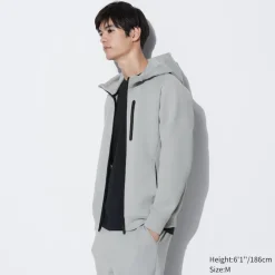 Sweatshirts, Hoodies & Jogginghosen*UNIQLO Stretch Dry Sweatjacke Mit Kapuze