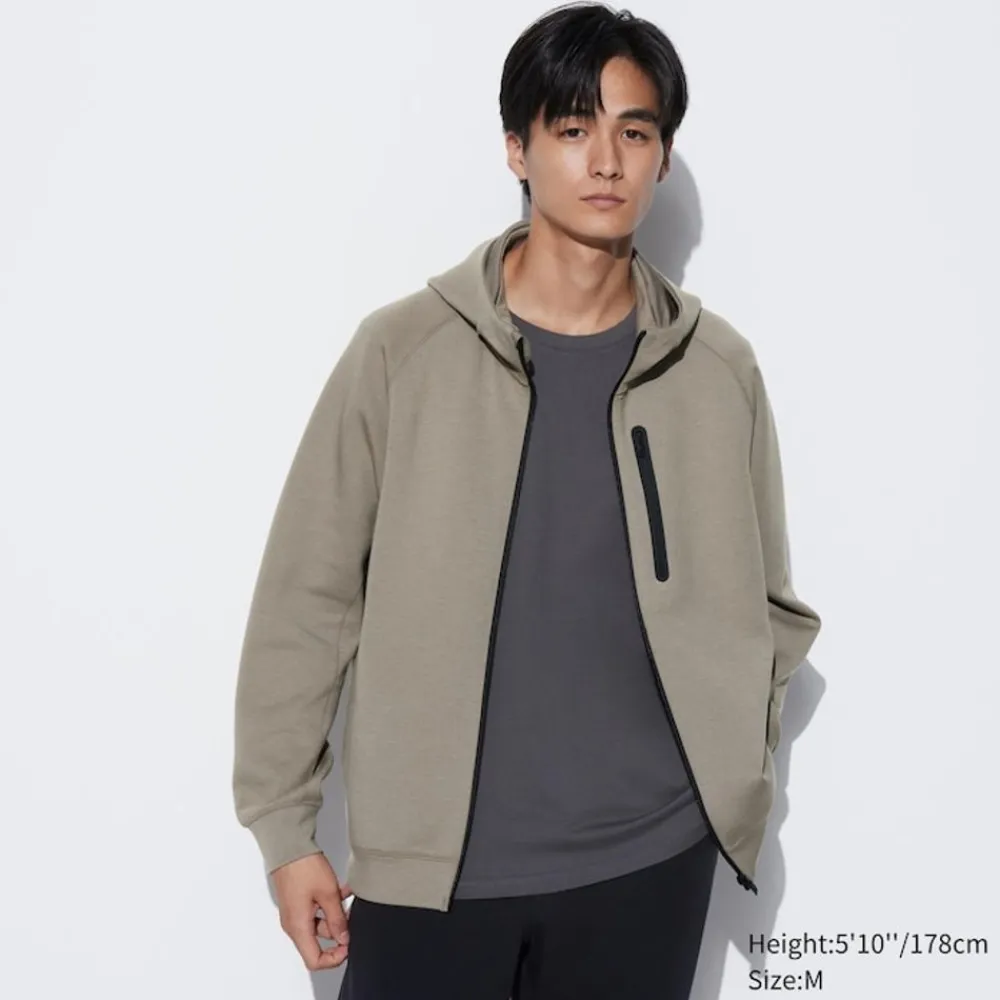 Sweatshirts, Hoodies & Jogginghosen*UNIQLO Stretch Dry Sweatjacke Mit Kapuze