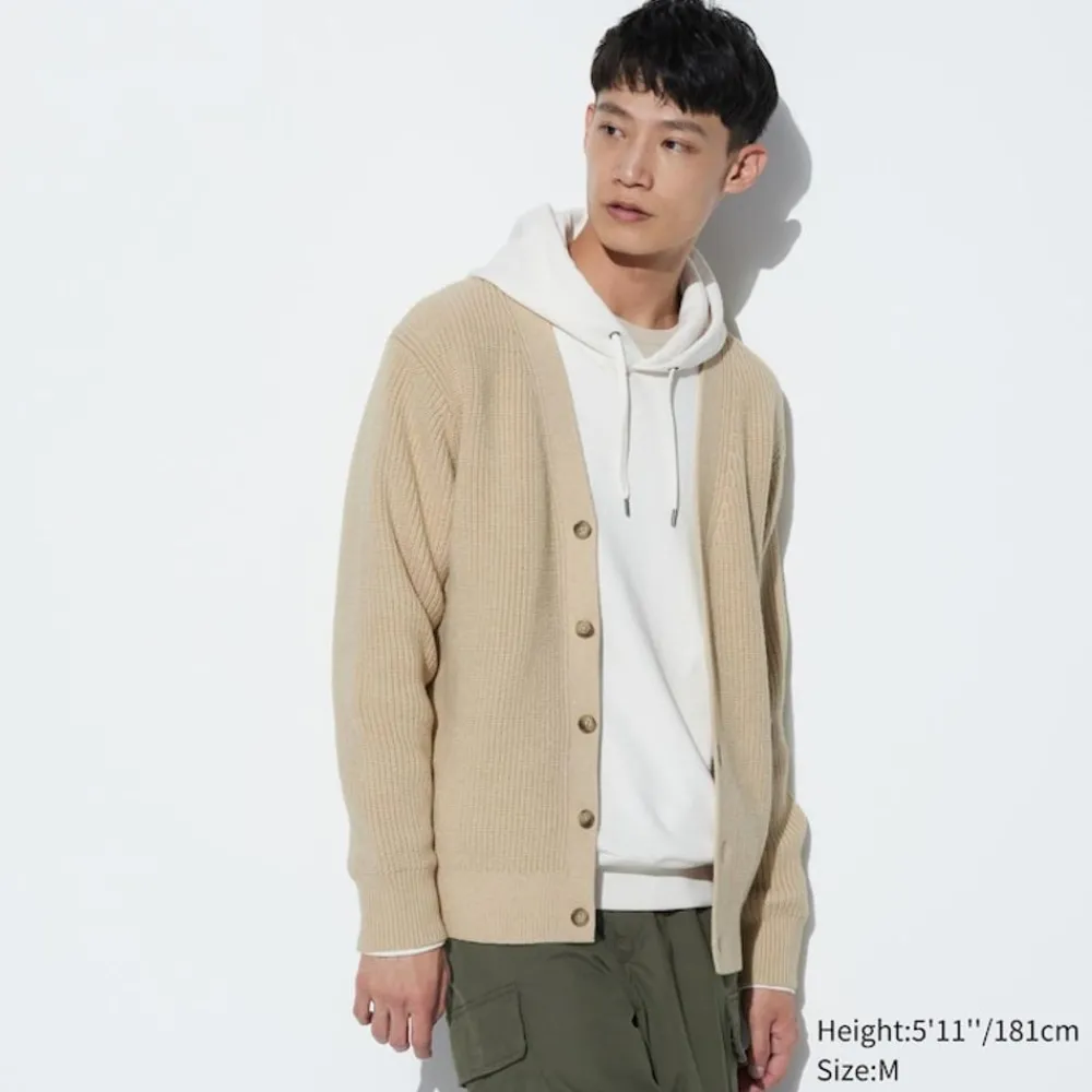 Pullover & Strickjacken*UNIQLO Strickjacke Mit V-Ausschnitt Beige