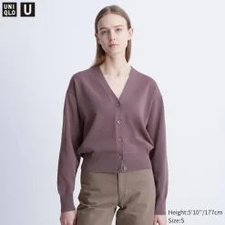 Pullover & Strickjacken*UNIQLO Strickjacke Mit V-Ausschnitt