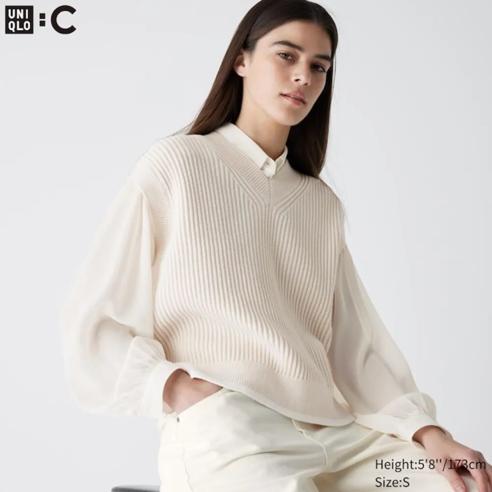Pullover & Strickjacken*UNIQLO Strickweste Mit V-Ausschnitt