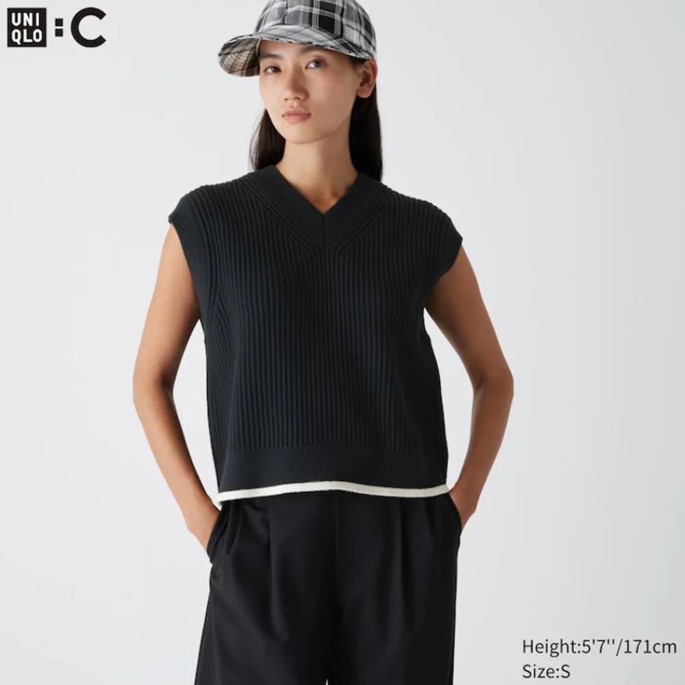 Pullover & Strickjacken*UNIQLO Strickweste Mit V-Ausschnitt