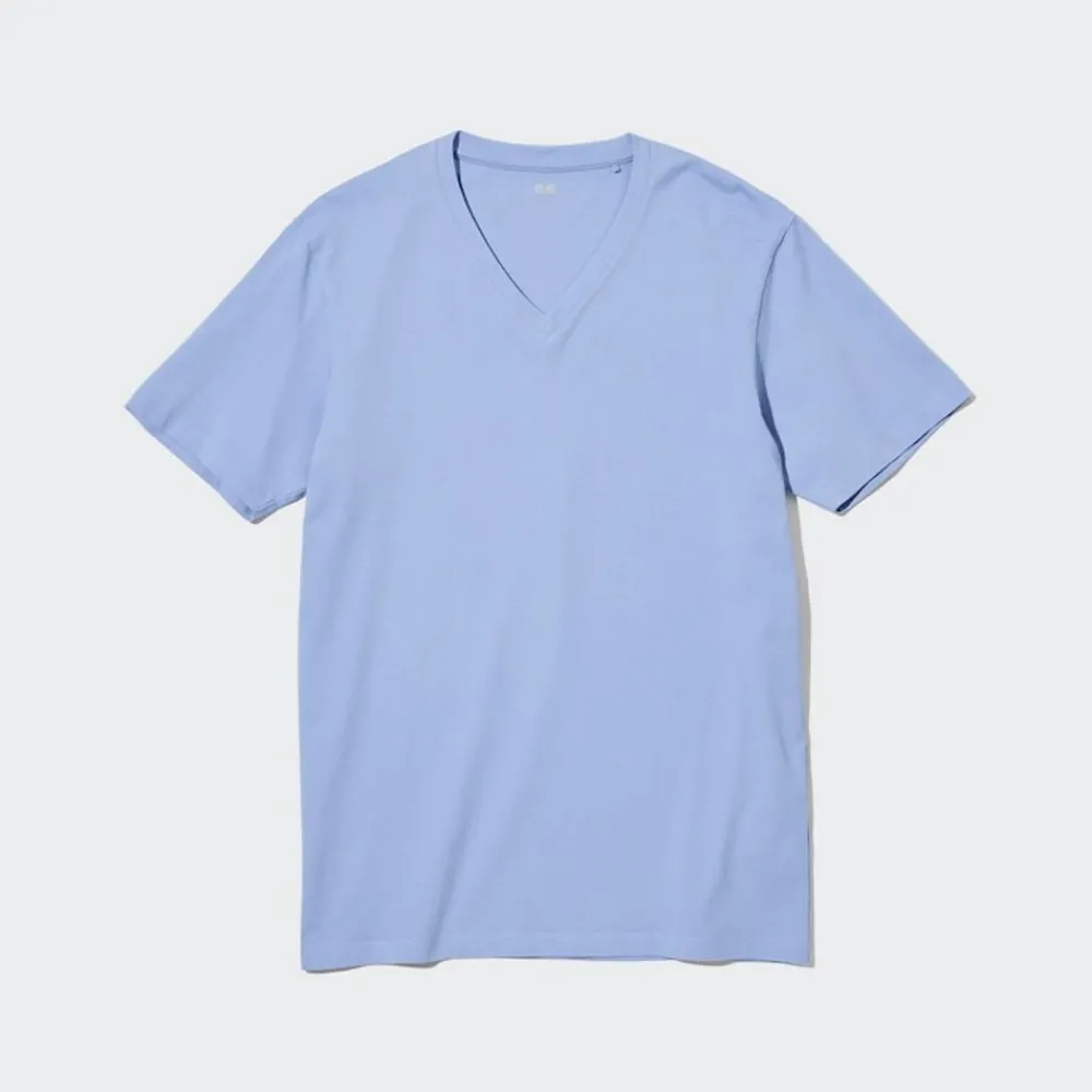 T-Shirts & Oberteile*UNIQLO 100% Supima Baumwolle T-Shirt Mit V-Ausschnitt