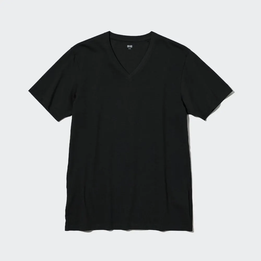 T-Shirts & Oberteile*UNIQLO 100% Supima Baumwolle T-Shirt Mit V-Ausschnitt