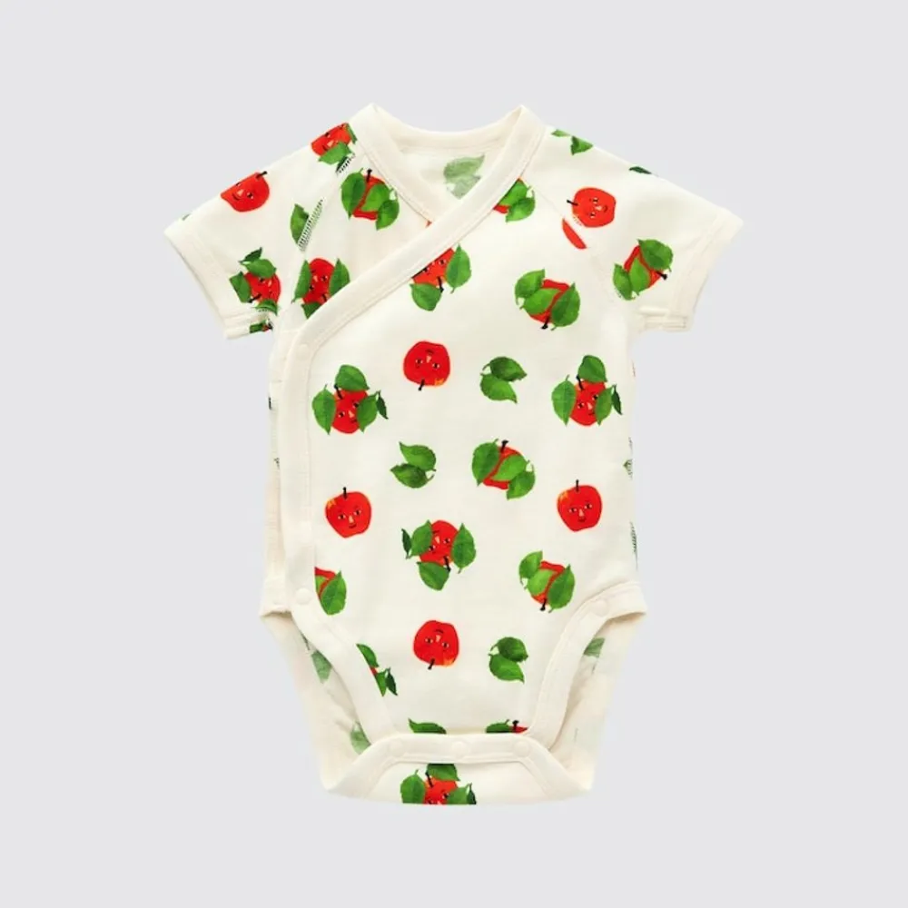 Strampler & Bodys*UNIQLO The Picture Book Collection Ut Bedruckter Kurzarm Body Grauweis