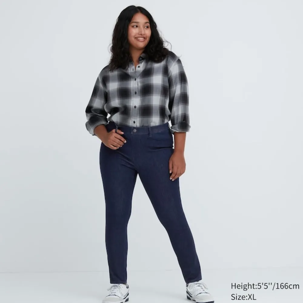Hosen, Leggings & Jogginghosen*UNIQLO Ultra Stretch Jeans Leggings Dunkelblau