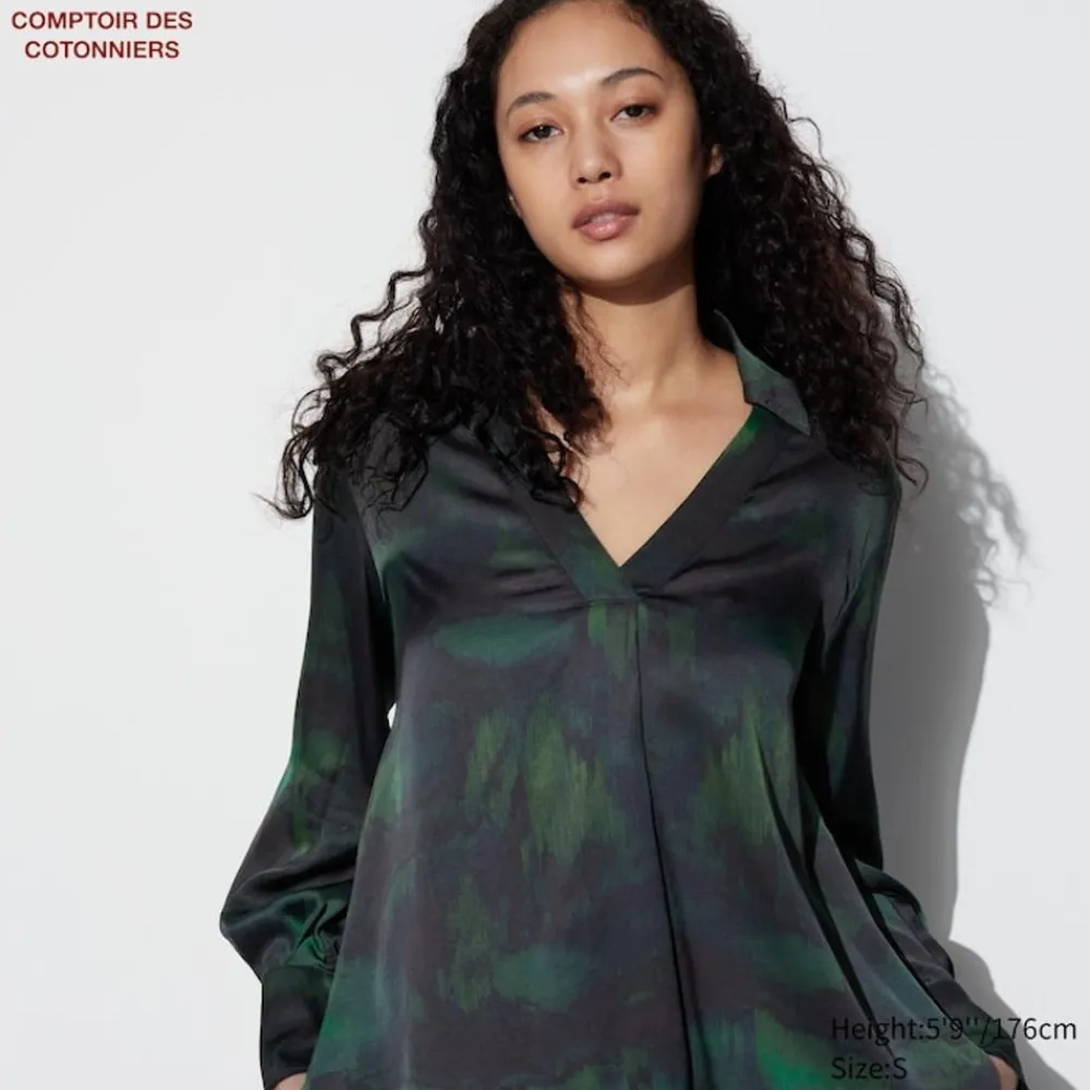 Hemden & Blusen*UNIQLO Viskose Langarm Bluse
