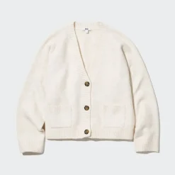 Pullover & Strickjacken*UNIQLO Weiche Souffle Cropped Strickjacke