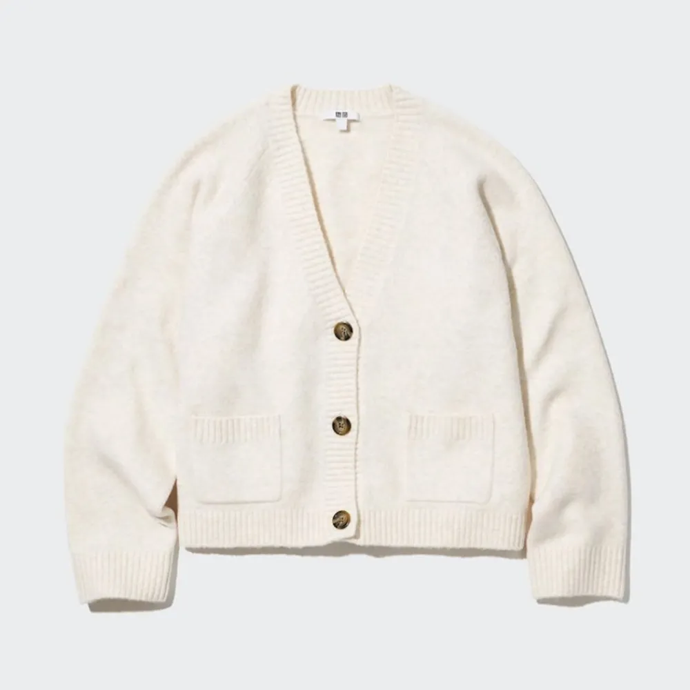 Pullover & Strickjacken*UNIQLO Weiche Souffle Cropped Strickjacke
