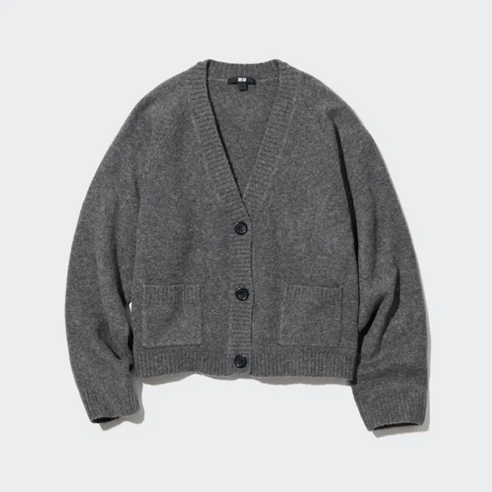 Pullover & Strickjacken*UNIQLO Weiche Souffle Cropped Strickjacke