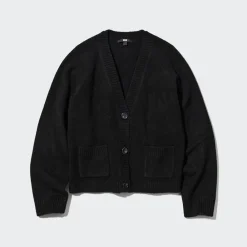 Pullover & Strickjacken*UNIQLO Weiche Souffle Cropped Strickjacke