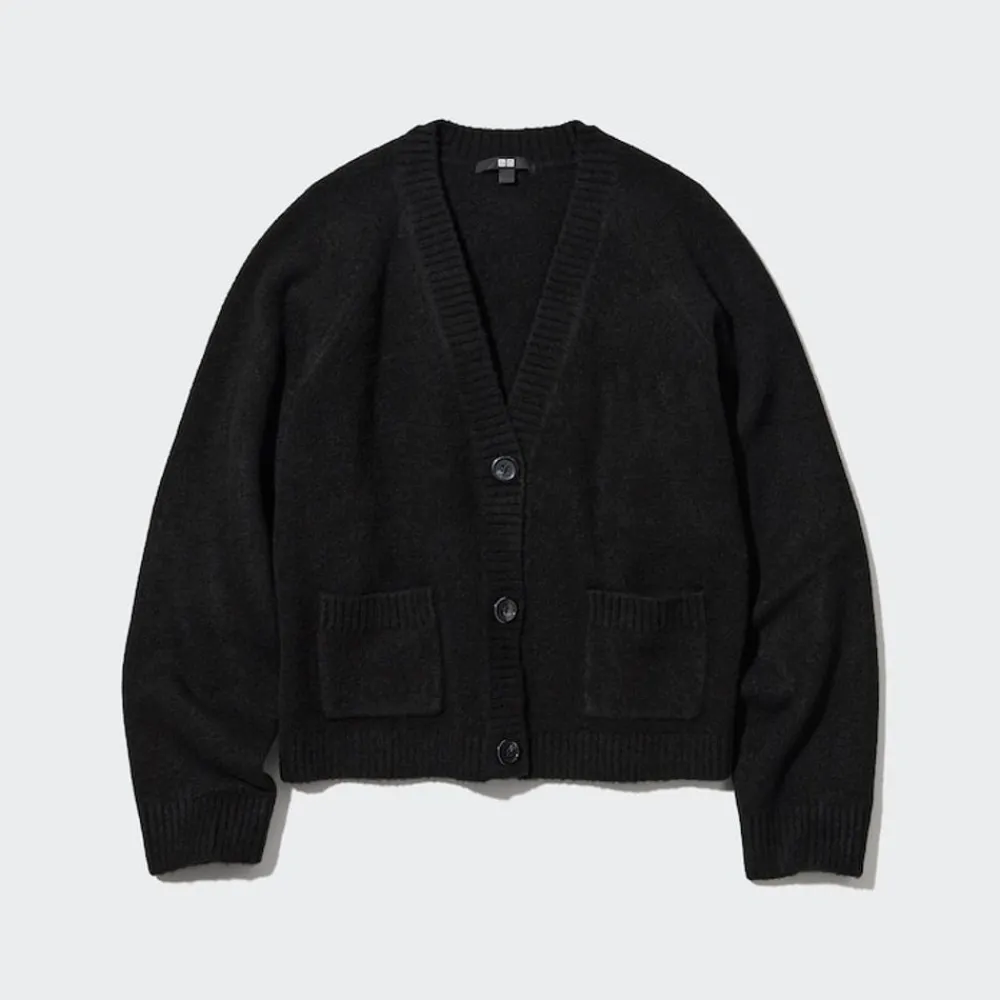 Pullover & Strickjacken*UNIQLO Weiche Souffle Cropped Strickjacke